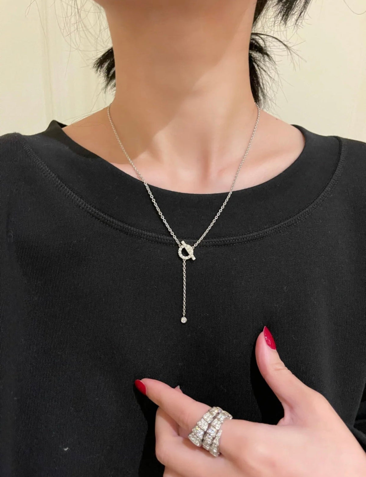 Miro フィネス シルバーダイヤモンドネックレス