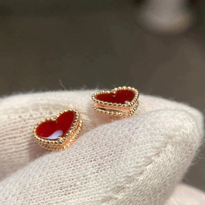 Miro HEART CARNELIAN スタッドピアス