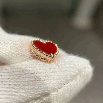 Miro HEART CARNELIAN スタッドピアス