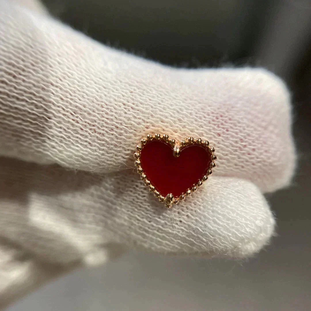 Miro HEART CARNELIAN スタッドピアス