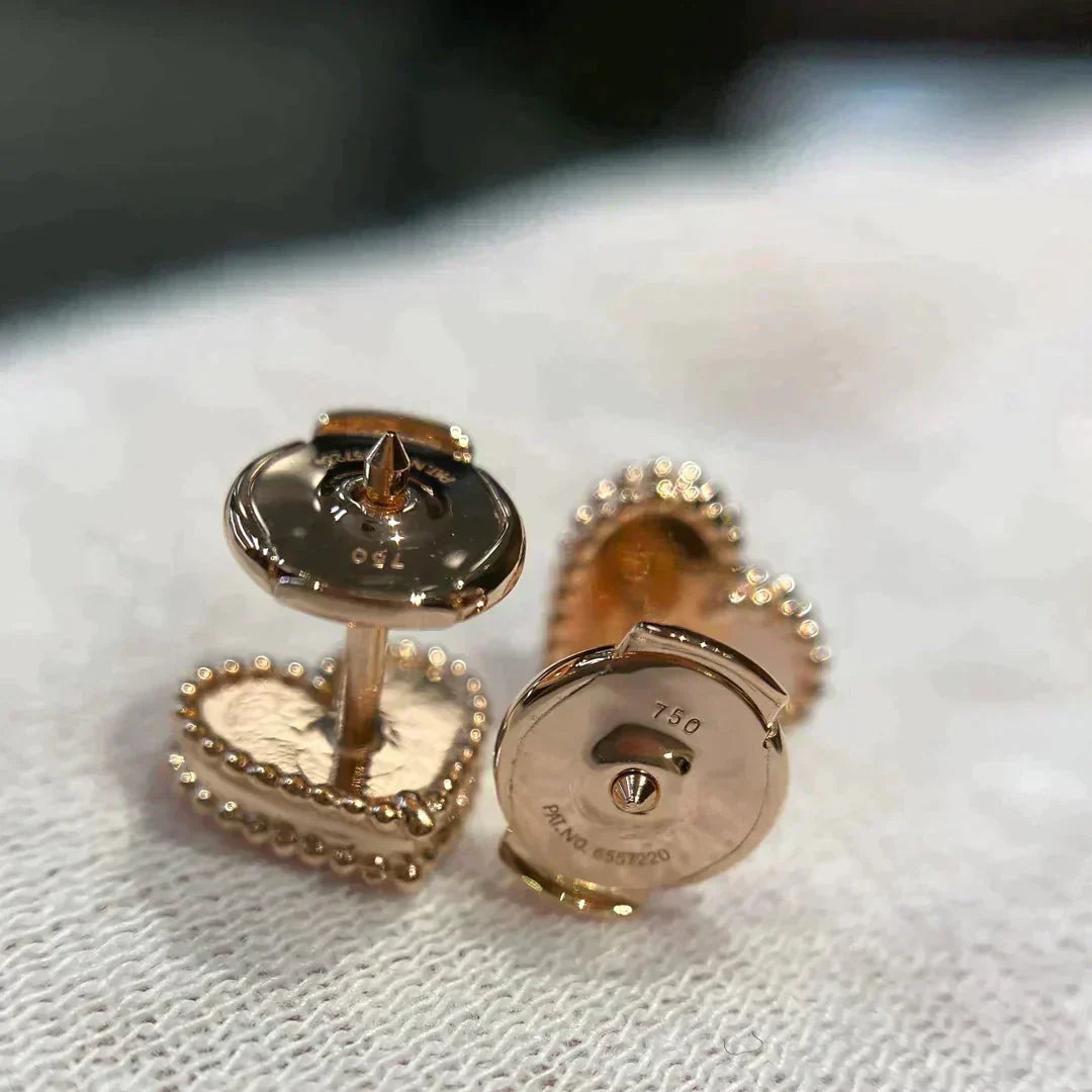 Miro HEART CARNELIAN スタッドピアス