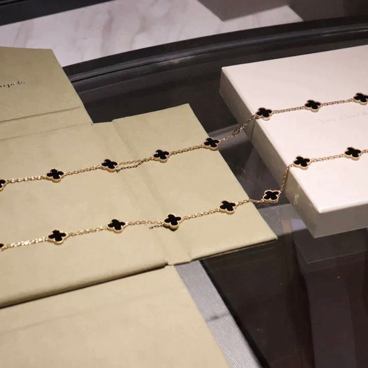 ミロ クローバー 20モチーフ オニキス ネックレス