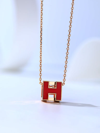 Miro H CAGE ピンクゴールドネックレス