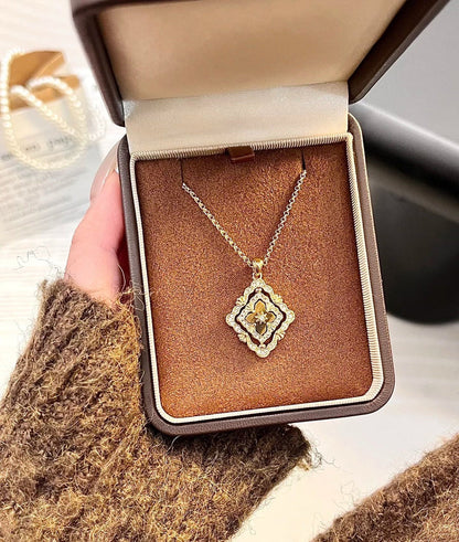 [Miro] B.C.L ENAMEL ROTATING SINGLE-DIAMOND NECKLACE£¨Various colors£©