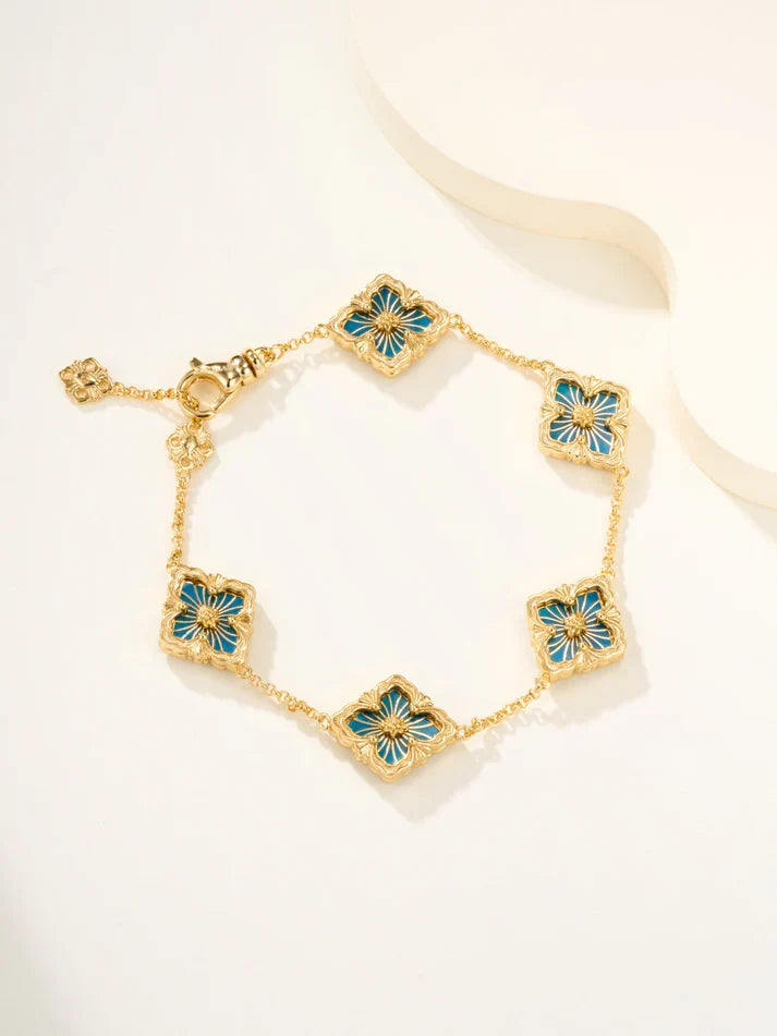 [Miro]B.C.L ENAMELED Five-Flower Bracelet£¨Various Colors)