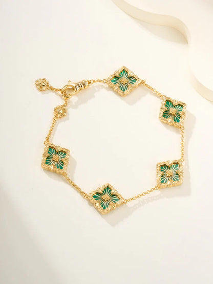 [Miro]B.C.L ENAMELED Five-Flower Bracelet£¨Various Colors)