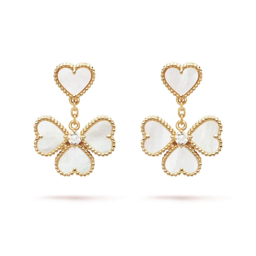 Miro CLOVER SWEET WHITE MOP イヤリング