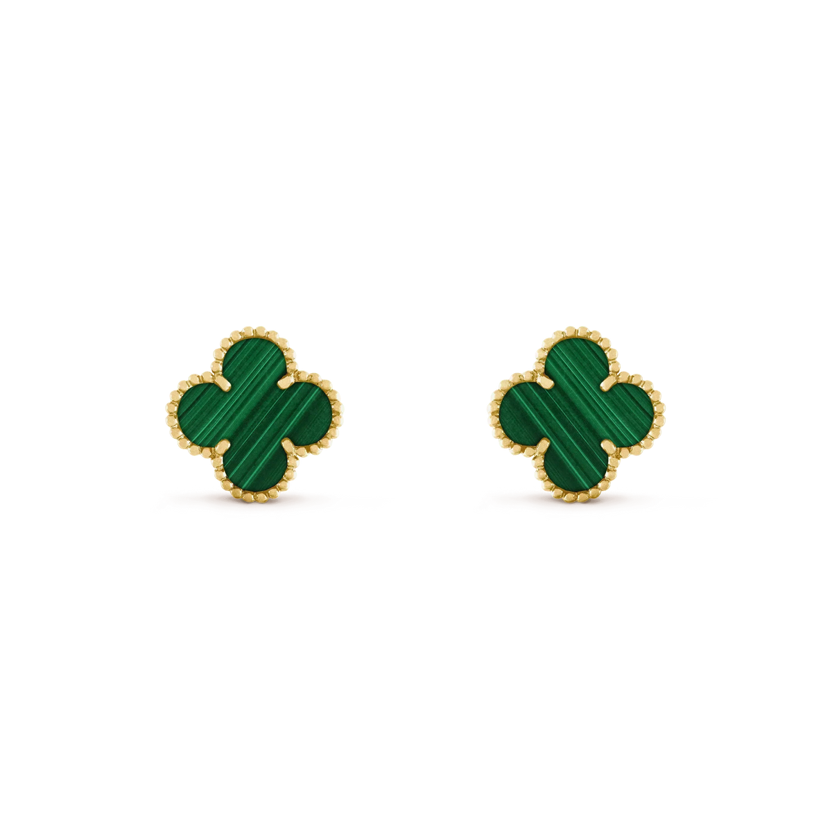 Miro CLOVER MEDIUM 1 MOTIFS MALACHITE  EARRINGS