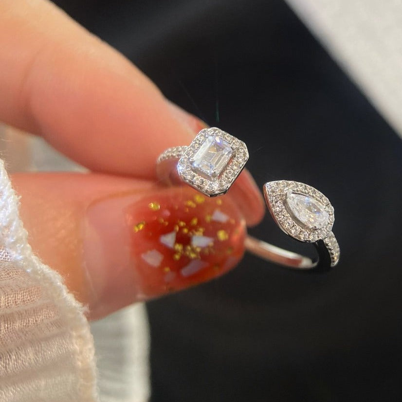 [Miro ]MY TWIN TOI & MOI SILVER DIAMOND RING