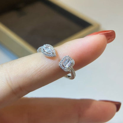 [Miro ]MY TWIN TOI & MOI SILVER DIAMOND RING