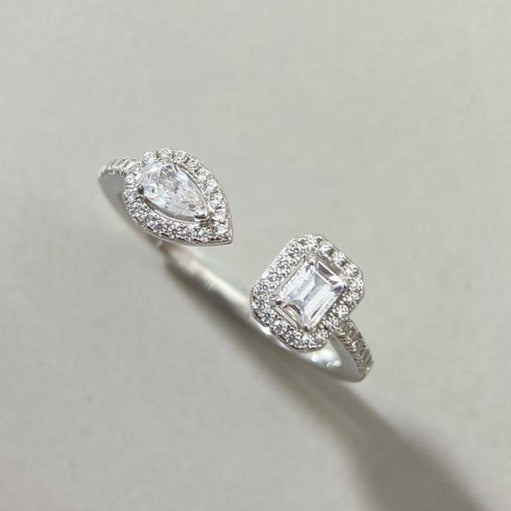 [Miro ]MY TWIN TOI & MOI SILVER DIAMOND RING