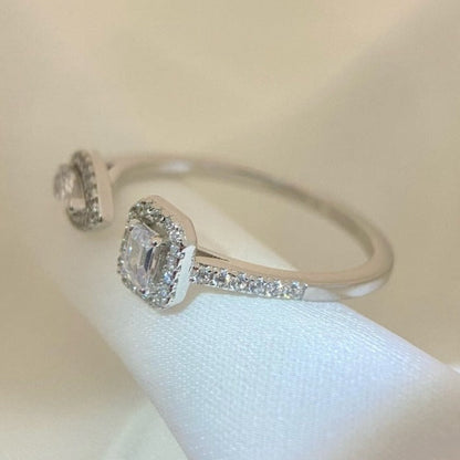 [Miro ]MY TWIN TOI & MOI SILVER DIAMOND RING