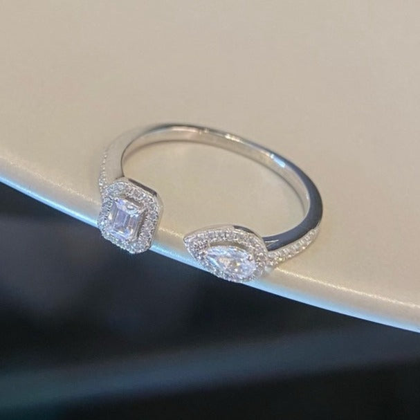[Miro ]MY TWIN TOI & MOI SILVER DIAMOND RING