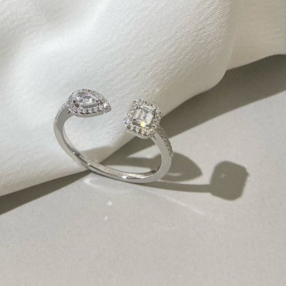 [Miro ]MY TWIN TOI & MOI SILVER DIAMOND RING