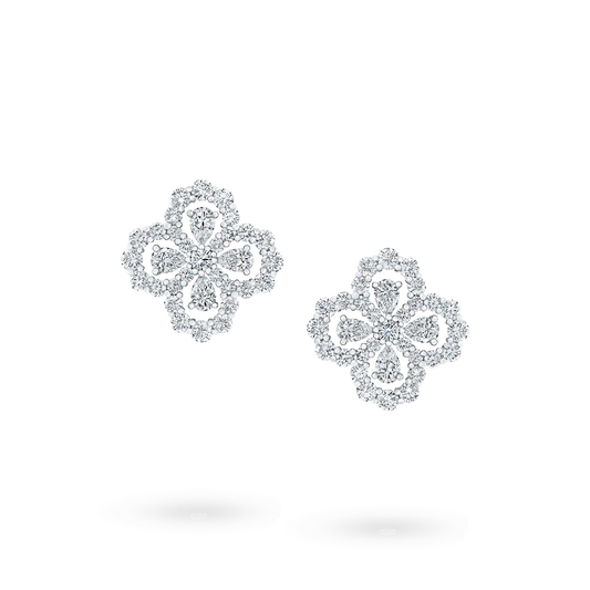 Miro LOOP EARRINGS FULL MOTIF DIAMOND 16MM